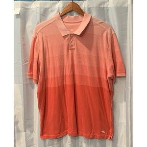 Tommy Bahama Men's Size XL Orange Ombre Casual Polo Short Sleeve Golf Shirt